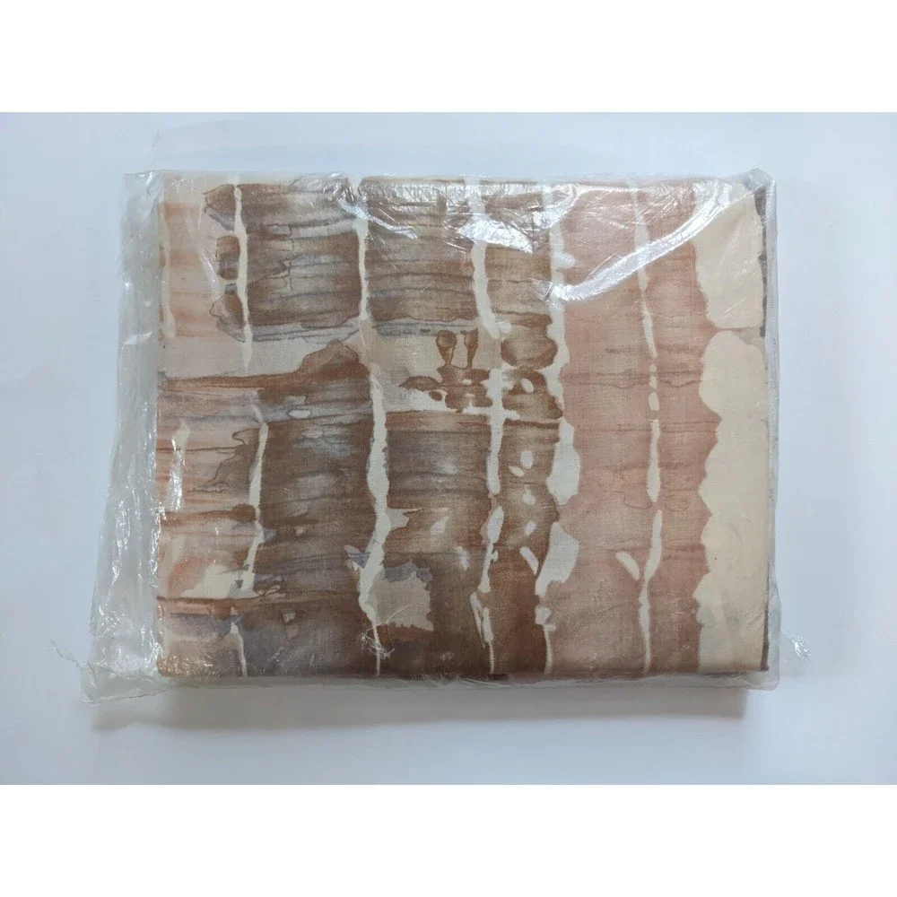 Vintage Martex Full Fitted Sheet NIP 1970's 80's‎ Muted Pinks Abstract Percale